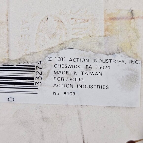 Vintage Action Industries 1984 Sheep Tile Trivets by Linda Morgan Rubber Feet - Picture 7 of 9